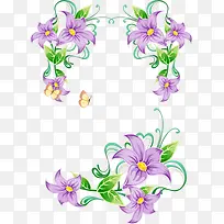 卡通花纹边框
