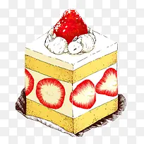 正方形草莓蛋糕