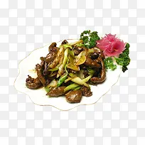 大葱烧山菌图片免抠素材