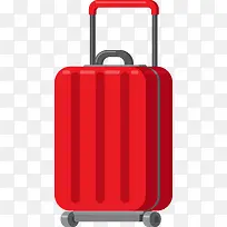 时尚红色拉杆行李箱