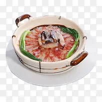 砂锅干肠饭免抠素材