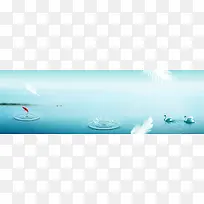 绿色湖面背景