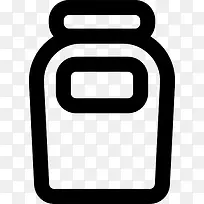 果酱瓶概述标签的容器图标