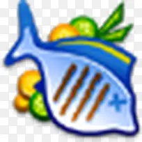 鱼和烧烤和煎锅