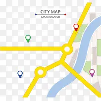 城市定位导航地图