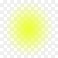 黄色透明斑点发光特效