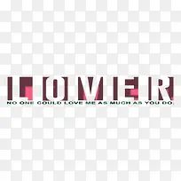 LOVE装饰文字