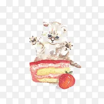 蛋糕和小猫
