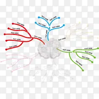 头脑思维模式矢量素材