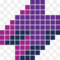 紫色方块波纹排列组合