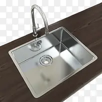 棕色木制洗手台椭圆形水槽
