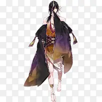 和服长发美男动漫