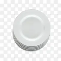 几何白色餐具瓷盘