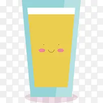 卡通啤酒饮料矢量图