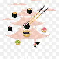 日本回转寿司海报