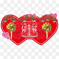 婚庆挂牌免抠素材