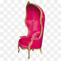 玫红色个性化贵妃椅