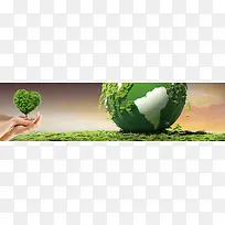 环保背景banner