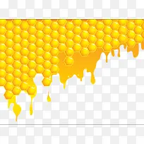黄色蜂蜜矢量图