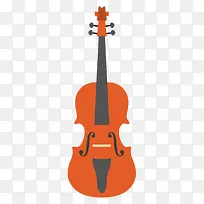 小提琴乐器设计矢量图