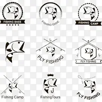 钓鱼俱乐部logo设计图片