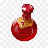 红色水晶香水瓶