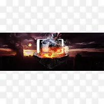 动漫手机游戏背景banner