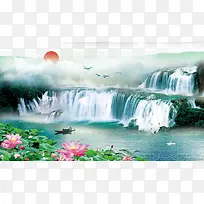 中式山水画