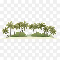 椰子树沙滩