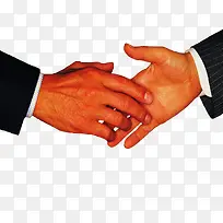 商业会议会晤双方握手