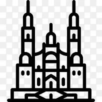 圣地亚哥德孔波斯特拉大教堂图标