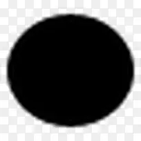 椭圆简单的黑色iphonemini图标