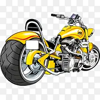 黄色摩托车