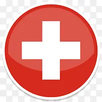 瑞士2014 -世界-杯标志-平-图标