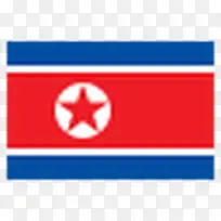北韩国国旗Flags-Flat-icons