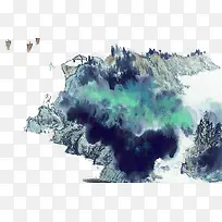 水墨山水人物