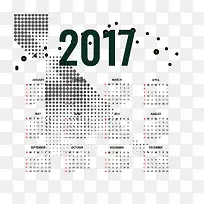 科技背景2017年日历