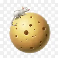 月亮奶酪行星地球全球太阳系