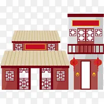 房屋古代建筑海报素材