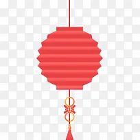 春节红色折纸灯笼
