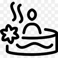 水疗中心Wellness-Line-Craft-icons
