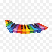 彩色钢琴
