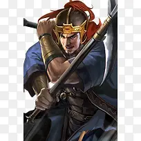 古风刚毅勇猛武将人物