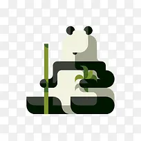 扁平化大熊猫