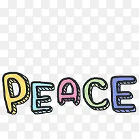 PEACE英文字母