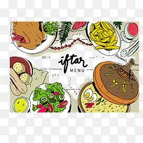 彩绘香辣火锅鸡肉