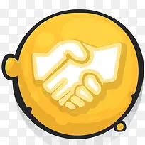 hand handshake icon