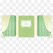 绿色清新婚礼布置