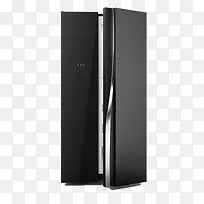 黑色极简设计酷炫智能冰箱