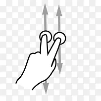 二手指滚动gestureworks图标
